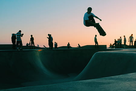 several people playing skateboard on skate park thumbnail