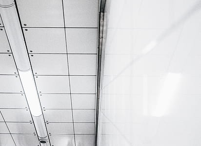 white ceiling with fluorescent lamps thumbnail