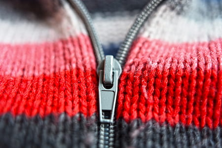 red and black zip-up top thumbnail