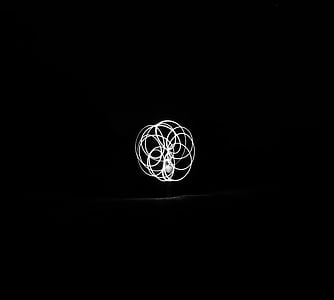 dark, night, black, white, lights, black and white thumbnail
