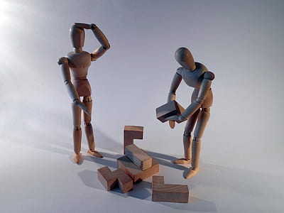 two wooden character toys thumbnail