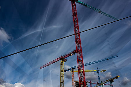 several building cranes thumbnail