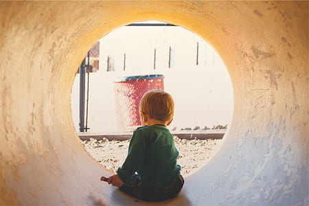 boy inside a concrete tunnel thumbnail