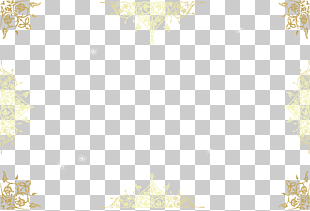 Golden Floral Deformation Creative Border , brown floral template PNG clipart