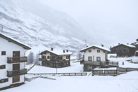 aerial photography of white buildings thumbnail