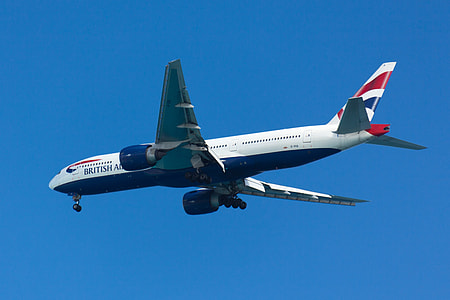 British Airliner in the sky thumbnail