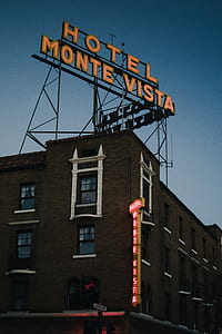 orange Hotel Monte Vista signage on building thumbnail