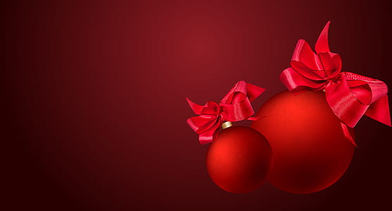two red baubles thumbnail