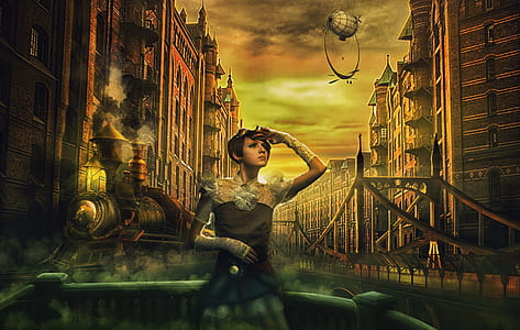 female anime character 3D poster thumbnail