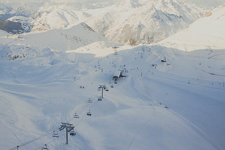 white snow cable car thumbnail