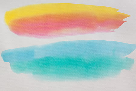 yellow, pink, and blue painting thumbnail