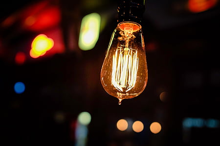 beige pendant lamp focus photo thumbnail