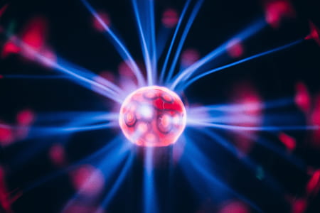 red and red plasma ball thumbnail