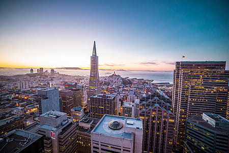 Sunset Evening over the San Francisco Cityscape thumbnail