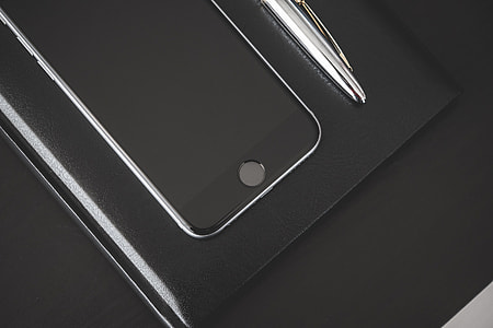 Black Desk, Black Diary, Black Smartphone thumbnail