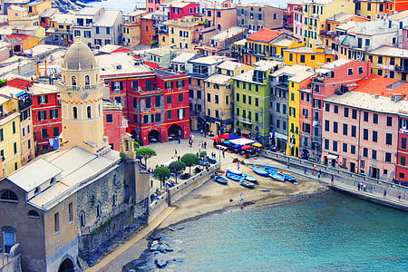 aerial photo of colorful houses during daytime thumbnail