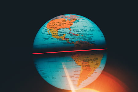 blue and orange desk globe thumbnail