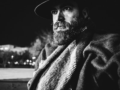 man in scarf and hat thumbnail