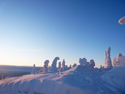 landmark photography of rocks covered with snow thumbnail