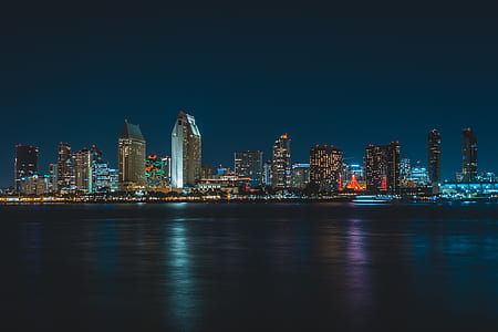city skyline photo during nighttime thumbnail
