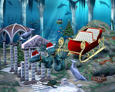 Underwater Sleigh Pulled by Sea Creatures thumbnail