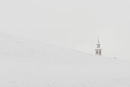 snow, white, church, building thumbnail