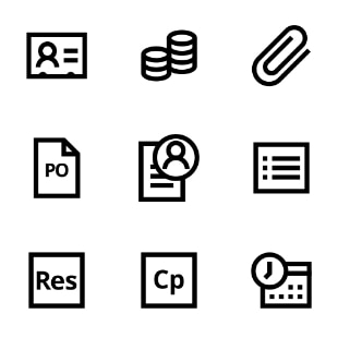 Project Management svg vector icon sets