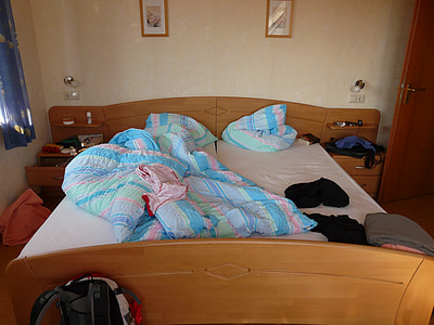 photo of brown wooden bed frame thumbnail