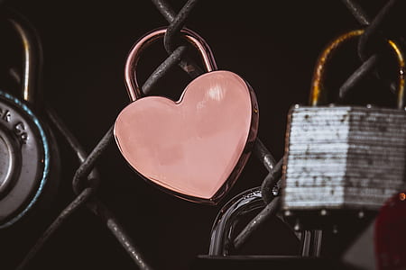 selective focus photography of heart-shaped padlock thumbnail