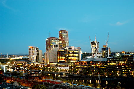 city sky under blue sky thumbnail