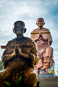 Thai monk in Ayudhaya, Thailand thumbnail