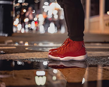 Close-Up Photography of Air Jordan 11 thumbnail