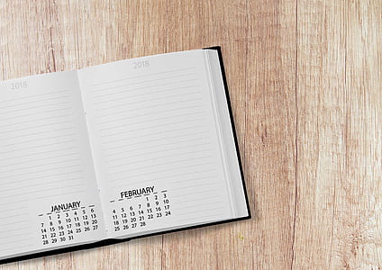white notebook with calendar thumbnail