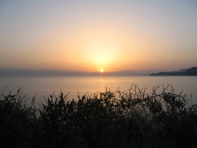 silhouette of grass and sea thumbnail