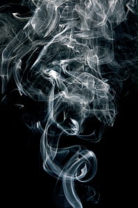 white smoke in black background thumbnail