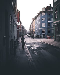 person walking on street thumbnail