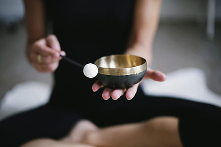 woman holding singing bowl thumbnail