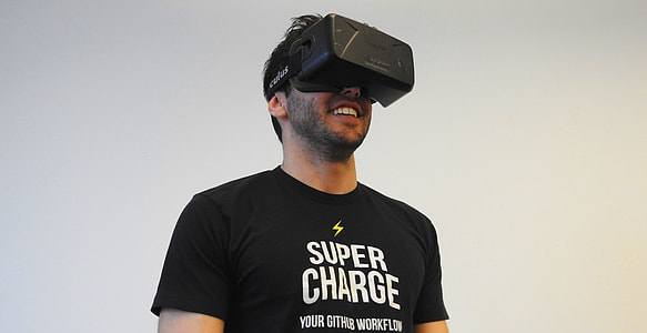 man wearing VR headset thumbnail