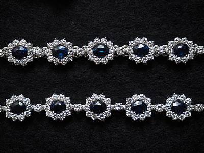 silver-colored accessories with black gemstones thumbnail