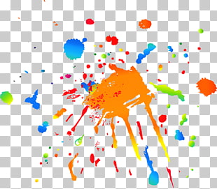 Paint splash, multicolored abstract splat illustration PNG clipart