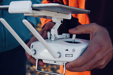 white DJI drone controller thumbnail