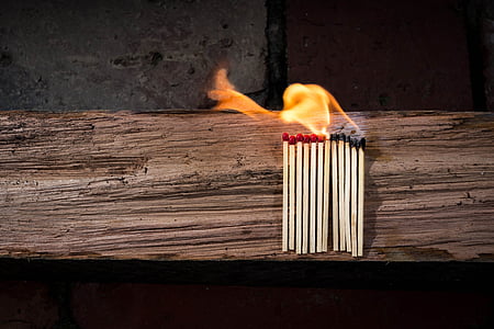 lined and fire safety match sticks thumbnail