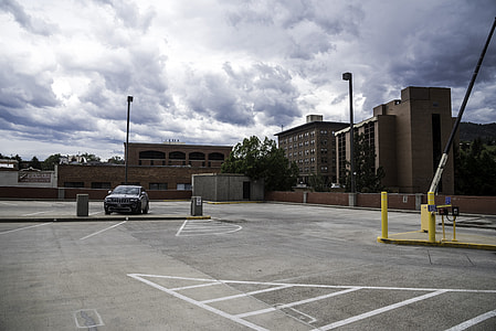 Parking Lot under Heavy Clouds in Helena thumbnail