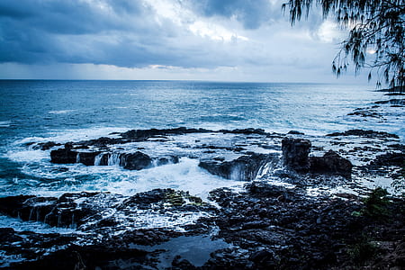sea, dawn, landscape, nature thumbnail