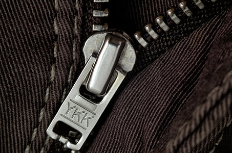 grey YKK zipper thumbnail