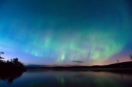 Aurora lights during nighttime thumbnail