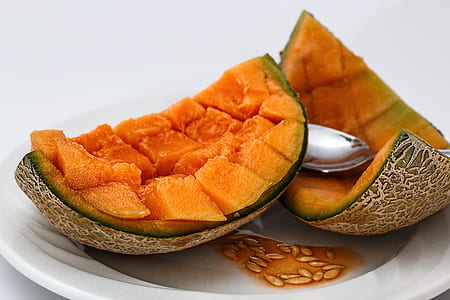 cantaloupe, sweet melon, melon, muskmelon, rock melon, spanspek thumbnail