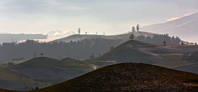 landscape photo of mountains and hills thumbnail