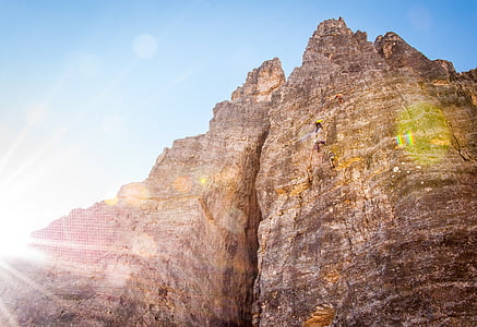 low angle photo of mountain thumbnail