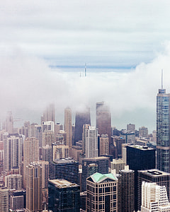 aerial photography of a high rise buildings thumbnail